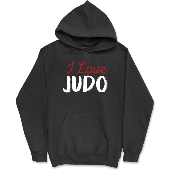 Sweat a capuche homme i love judo