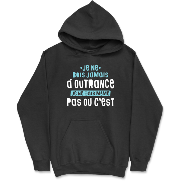 Sweat a capuche homme jamais a outrance