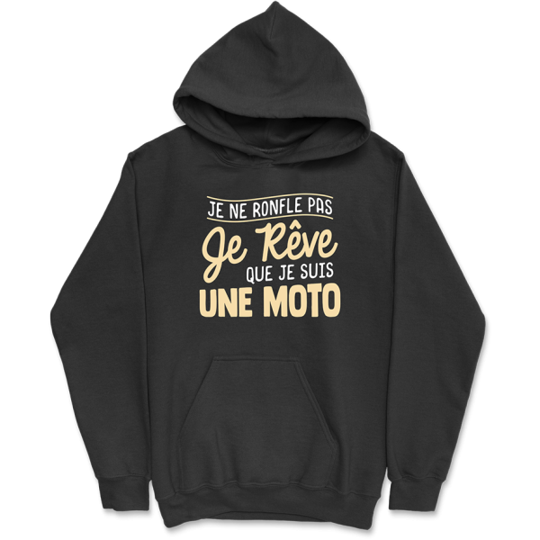 Sweat a capuche homme je reve de moto