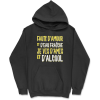 Sweat a capuche homme je vis d’amis et d’alcool