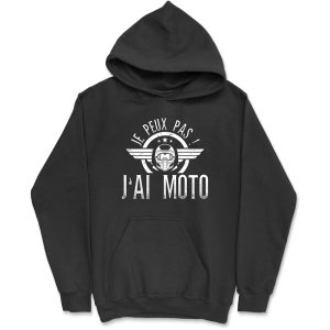 Sweat a capuche homme j’peux pas j’ai moto