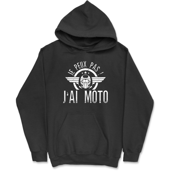 Sweat a capuche homme j’peux pas j’ai moto