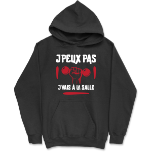 Sweat a capuche homme j’peux pas j’vais a la salle