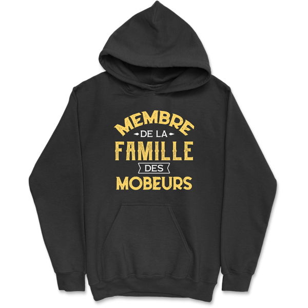 Sweat a capuche homme la famille des mobeurs