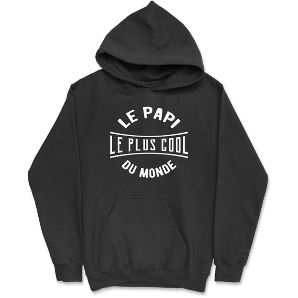 Sweat a capuche homme le papi le plus cool du monde