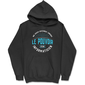 Sweat a capuche homme le pouvoir d’un informaticien