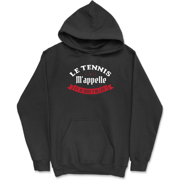 Sweat a capuche homme le tennis m’appelle