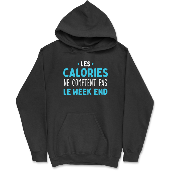 Sweat a capuche homme les calories du week end