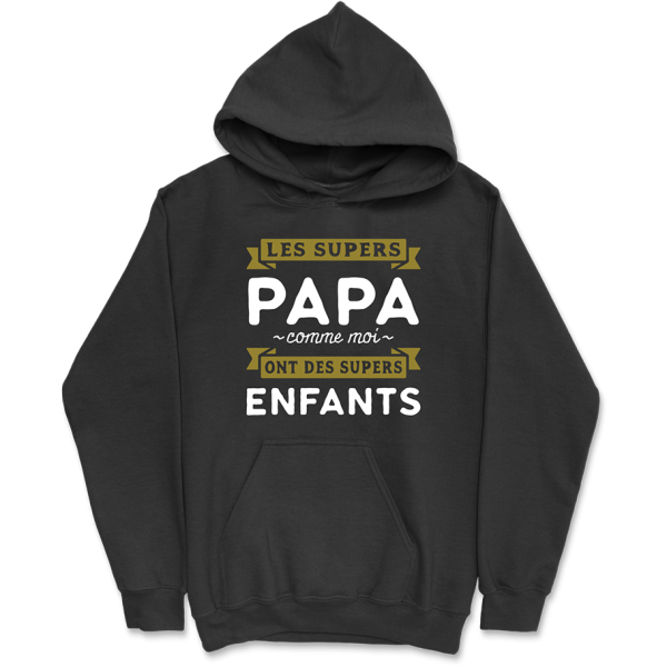 Sweat a capuche homme les supers papa