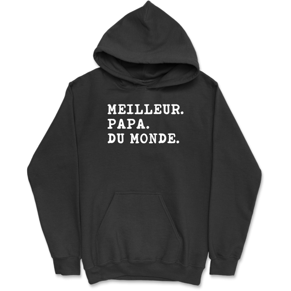 Sweat a capuche homme meilleur papa du monde