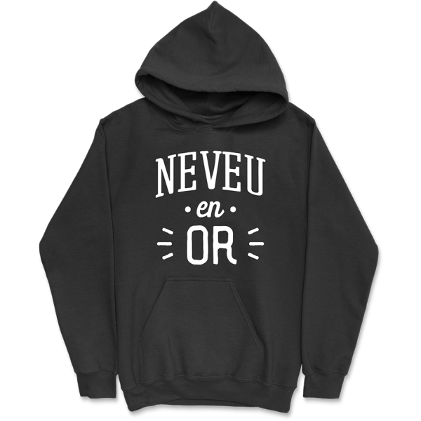 Sweat a capuche homme neveu en or