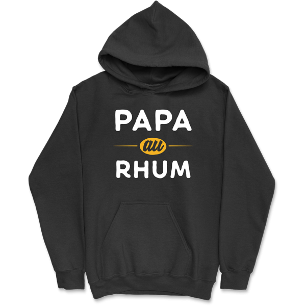 Sweat a capuche homme papa au rhum