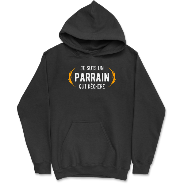 Sweat a capuche homme parrain qui dechire