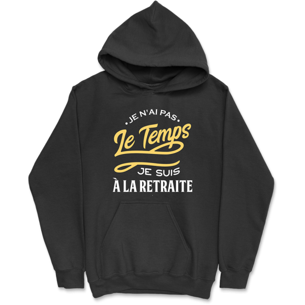 Sweat a capuche homme pas le temps