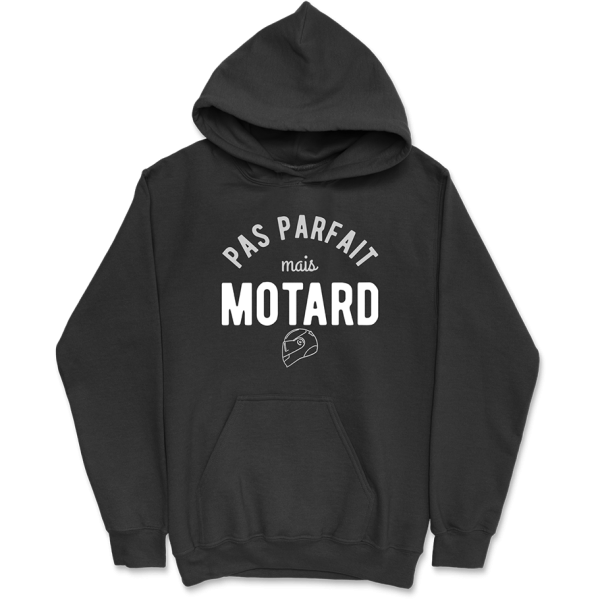 Sweat a capuche homme pas parfait mais motard