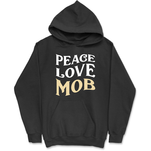 Sweat a capuche homme peace love mob