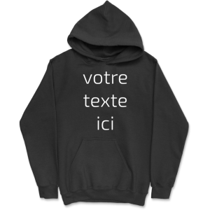 Sweat a capuche homme personnalise avec votre texte