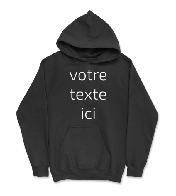 Sweat a capuche homme personnalise avec votre texte