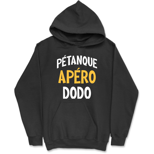 Sweat a capuche homme petanque apero dodo