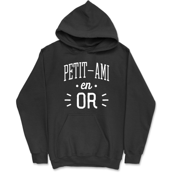 Sweat a capuche homme petit-ami en or