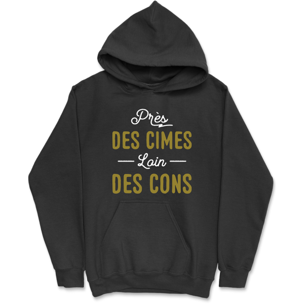 Sweat a capuche homme pres des cimes