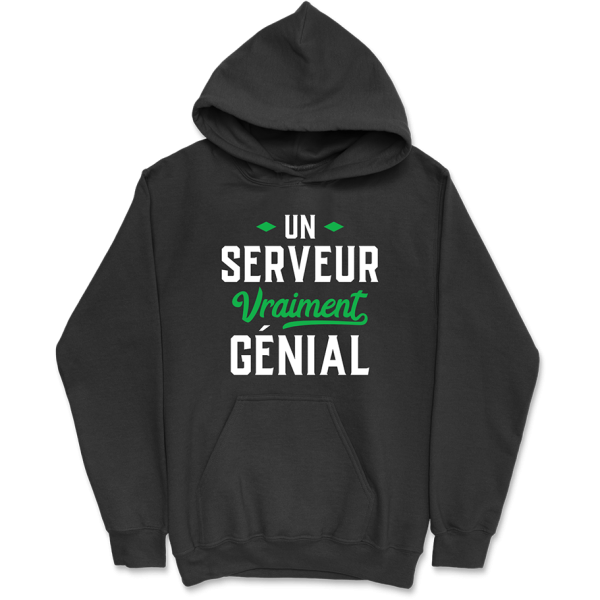 Sweat a capuche homme serveur genial