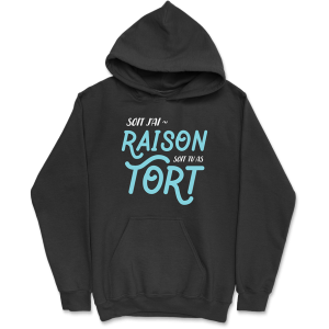 Sweat a capuche homme soit j’ai raison