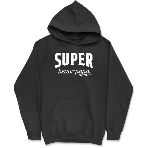 Sweat a capuche homme super beau-papa