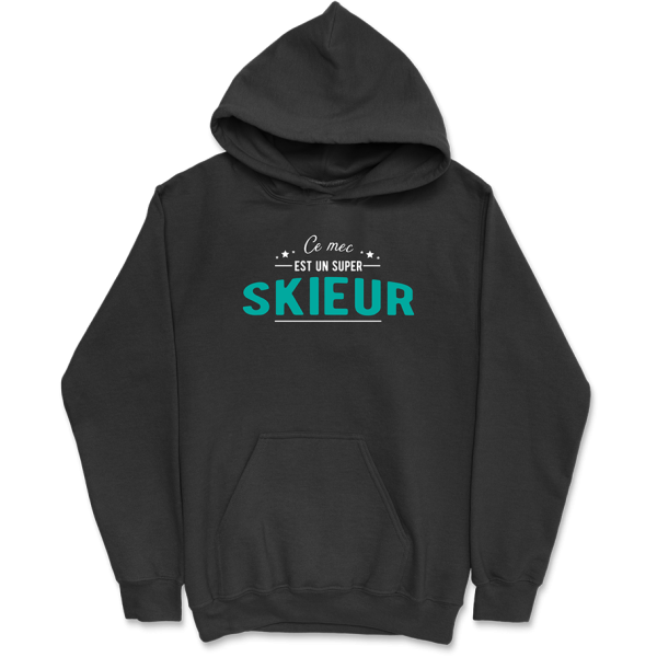 Sweat a capuche homme super skieur