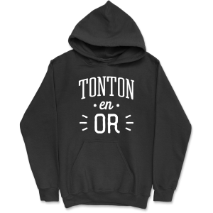 Sweat a capuche homme tonton en or