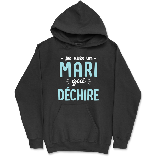 Sweat a capuche homme un mari qui dechire