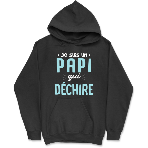 Sweat a capuche homme un papi qui dechire