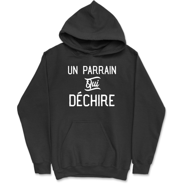 Sweat a capuche homme un parrain qui dechire