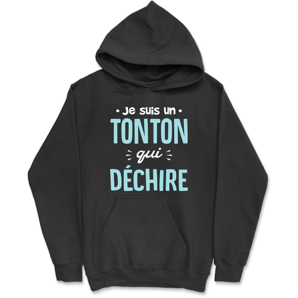 Sweat a capuche homme un tonton qui dechire