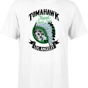 T-shirt & Hoodie Tomahawk moped repair shop