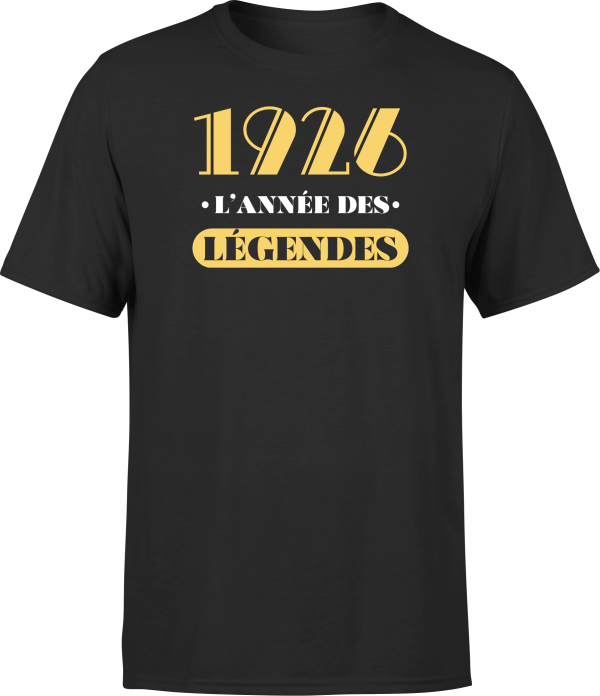 T shirt homme 1926 l’annee des legendes