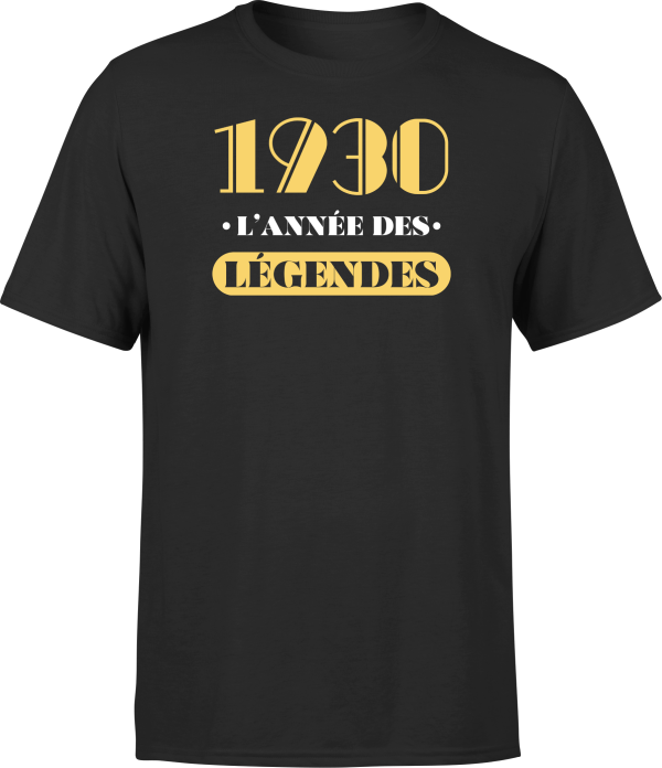 T shirt homme 1930 l’annee des legendes