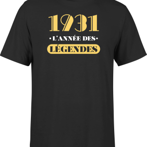 T shirt homme 1931 l’annee des legendes