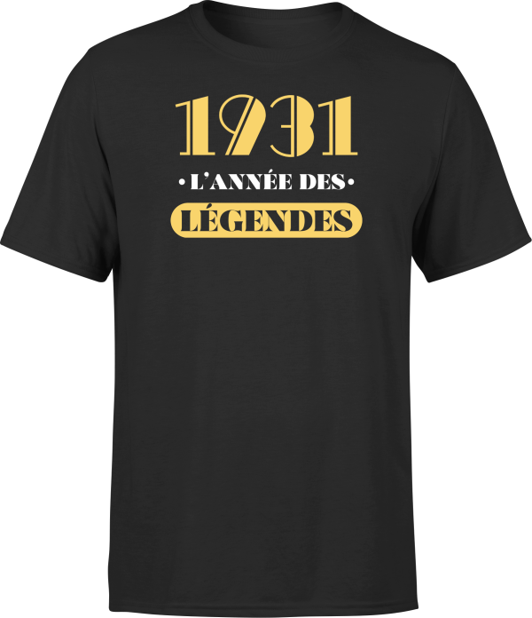 T shirt homme 1931 l’annee des legendes