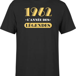 T shirt homme 1962 l’annee des legendes