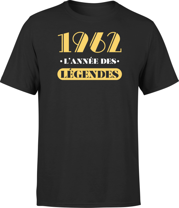 T shirt homme 1962 l’annee des legendes