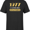 T shirt homme 1977 l&rsquo;annee des legendes