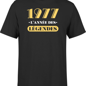 T shirt homme 1977 l’annee des legendes