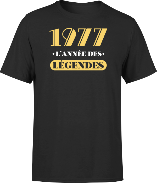 T shirt homme 1977 l’annee des legendes