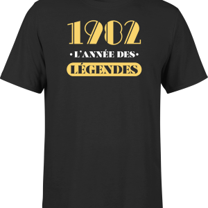T shirt homme 1982 l’annee des legendes