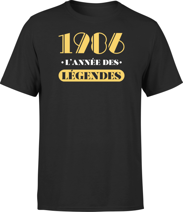 T shirt homme 1986 l’annee des legendes