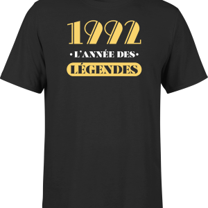 T shirt homme 1992 l’annee des legendes