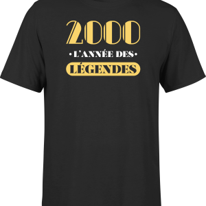 T shirt homme 2000 l’annee des legendes