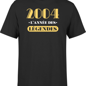 T shirt homme 2004 l’annee des legendes