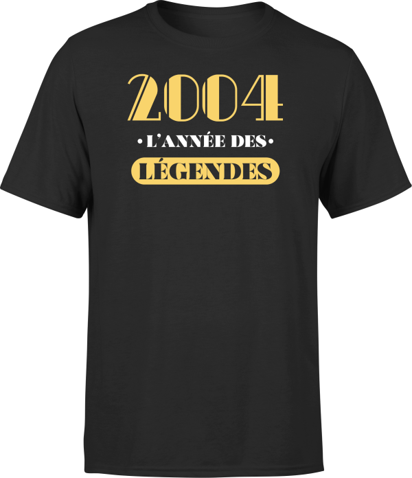 T shirt homme 2004 l’annee des legendes